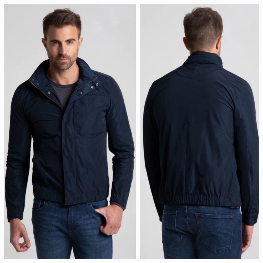 NWT WRK Navy Blue Crystler Men's Windbreaker